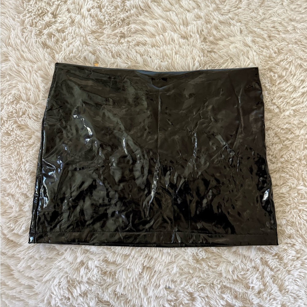 Edikted Latex Mini Skirt